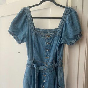 Anthropologie denim jumpsuit